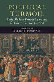 Couverture de l’ouvrage Political Turmoil: Early Modern British Literature in Transition, 1623–1660: Volume 2