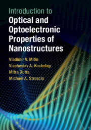 Couverture de l’ouvrage Introduction to Optical and Optoelectronic Properties of Nanostructures