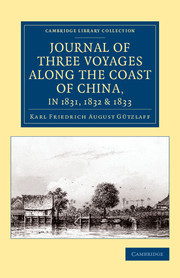 Couverture de l’ouvrage Journal of Three Voyages along the Coast of China, in 1831, 1832 and 1833