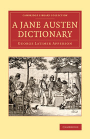 Cover of the book A Jane Austen Dictionary