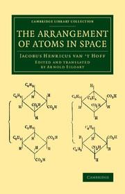 Cover of the book The Arrangement of Atoms in Space