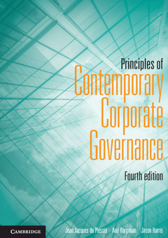 Cover of the book Principles of Contemporary Corporate Governance