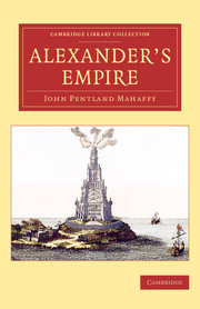 Couverture de l’ouvrage Alexander's Empire