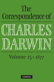 Couverture de l’ouvrage The Correspondence of Charles Darwin: Volume 25, 1877