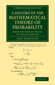 Couverture de l’ouvrage A History of the Mathematical Theory of Probability