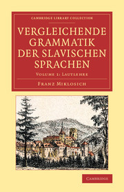 Couverture de l’ouvrage Vergleichende Grammatik der slavischen Sprachen