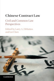 Couverture de l’ouvrage Chinese Contract Law