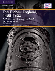 Couverture de l’ouvrage A/AS Level History for AQA The Tudors: England, 1485–1603 Student Book