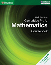 Cover of the book Cambridge Pre-U Mathematics Coursebook