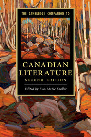Couverture de l’ouvrage The Cambridge Companion to Canadian Literature