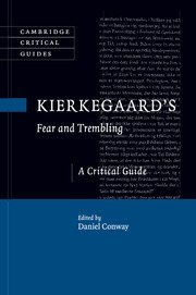 Couverture de l’ouvrage Kierkegaard's Fear and Trembling