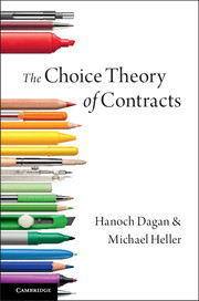 Couverture de l’ouvrage The Choice Theory of Contracts