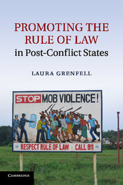 Couverture de l’ouvrage Promoting the Rule of Law in Post-Conflict States