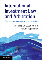 Couverture de l’ouvrage International Investment Law and Arbitration