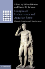 Couverture de l’ouvrage Dionysius of Halicarnassus and Augustan Rome