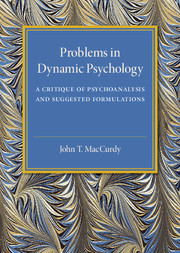 Couverture de l’ouvrage Problems in Dynamic Psychology