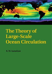 Couverture de l’ouvrage The Theory of Large-Scale Ocean Circulation