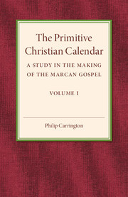 Couverture de l’ouvrage The Primitive Christian Calendar