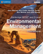 Couverture de l’ouvrage Cambridge IGCSE® and O Level Environmental Management Coursebook