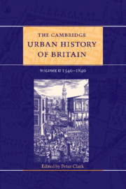 Couverture de l’ouvrage The Cambridge Urban History of Britain: Volume 2, 1540–1840