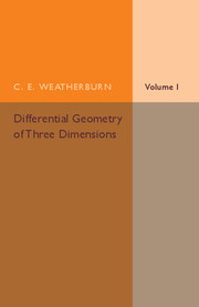 Couverture de l’ouvrage Differential Geometry of Three Dimensions: Volume 1