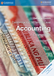 Couverture de l’ouvrage Cambridge IGCSE® and O Level Accounting Coursebook