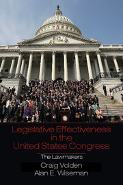 Couverture de l’ouvrage Legislative Effectiveness in the United States Congress