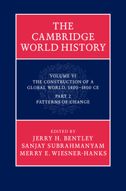 Couverture de l’ouvrage The Cambridge World History: Volume 6, The Construction of a Global World, 1400-1800 CE, Part 2, Patterns of Change