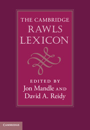 Couverture de l’ouvrage The Cambridge Rawls Lexicon