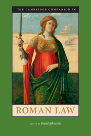 Couverture de l’ouvrage The Cambridge Companion to Roman Law