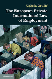 Cover of the book The European Private International Law of Employment