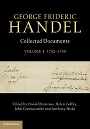 Couverture de l’ouvrage George Frideric Handel: Volume 4, 1742-1750