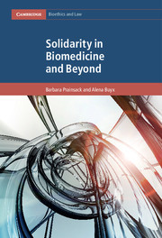 Cover of the book Solidarity in Biomedicine and Beyond