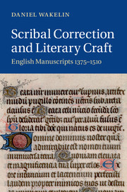 Cover of the book Scribal Correction and Literary Craft