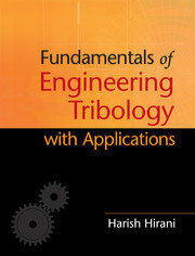 Couverture de l’ouvrage Fundamentals of Engineering Tribology with Applications