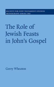 Couverture de l’ouvrage The Role of Jewish Feasts in John's Gospel