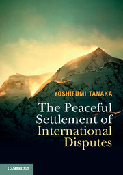 Couverture de l’ouvrage The Peaceful Settlement of International Disputes