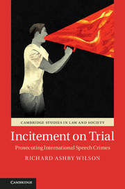 Couverture de l’ouvrage Incitement on Trial