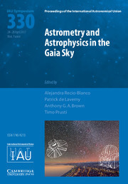 Couverture de l’ouvrage Astrometry and Astrophysics in the Gaia Sky (IAU S330)