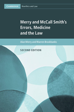 Couverture de l’ouvrage Merry and McCall Smith's Errors, Medicine and the Law