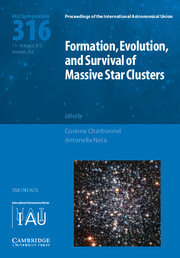 Couverture de l’ouvrage Formation, Evolution, and Survival of Massive Star Clusters (IAU S316)
