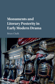 Couverture de l’ouvrage Monuments and Literary Posterity in Early Modern Drama