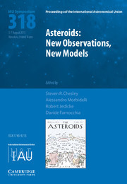 Couverture de l’ouvrage Asteroids: New Observations, New Models (IAU S318)