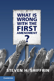 Couverture de l’ouvrage What's Wrong with the First Amendment