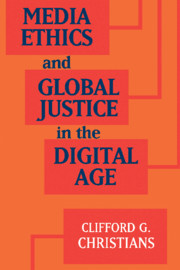 Couverture de l’ouvrage Media Ethics and Global Justice in the Digital Age