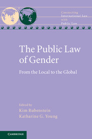 Cover of the book The Public Law of Gender