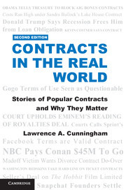 Couverture de l’ouvrage Contracts in the Real World