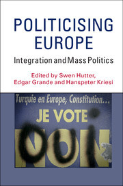 Couverture de l’ouvrage Politicising Europe