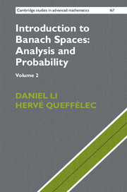 Couverture de l’ouvrage Introduction to Banach Spaces: Analysis and Probability