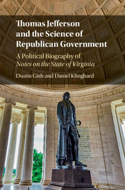 Couverture de l’ouvrage Thomas Jefferson and the Science of Republican Government